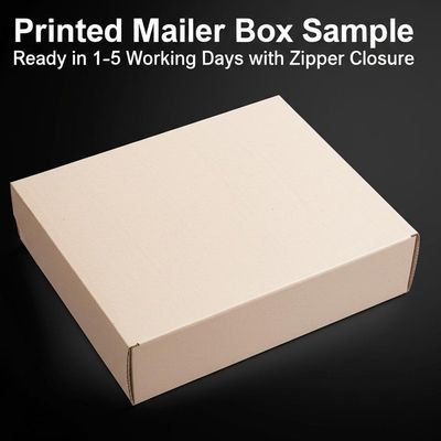 Купить Printed Mailer Box Sample Ready in 1-5 Working Days with Zipper Closure online manufacture
