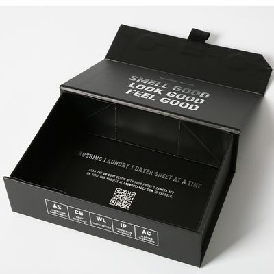 Картонная магнитная складная коробка с лентой, магнитные упаковочные коробки в форме книги