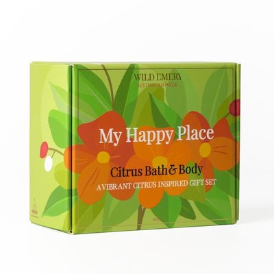 Двухсторонняя упаковочная коробка из бумаги Зелёная коробка из картонного слоновой кости для шоколада Pantone CMYK