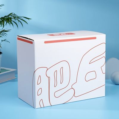 Белая складная коробка из картонного картона с экологически чистой губкой линейкой, настраиваемая для изгиба и штамповки