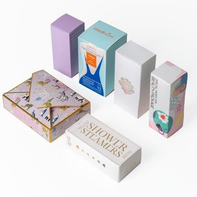 Карточная карточка Anto Tuck конец нижний ящик для очки упаковка фиолетовый цвет