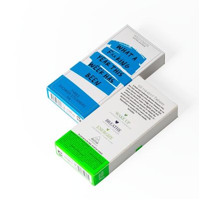 Настройка логотипа Розовое покрытое бумажное конец коробки для бумажной душевой паровой упаковки