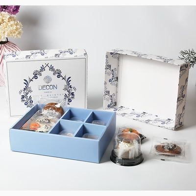 Элегантная разделенная коробка для подарков для печенья настраиваемая упаковка складной дизайн