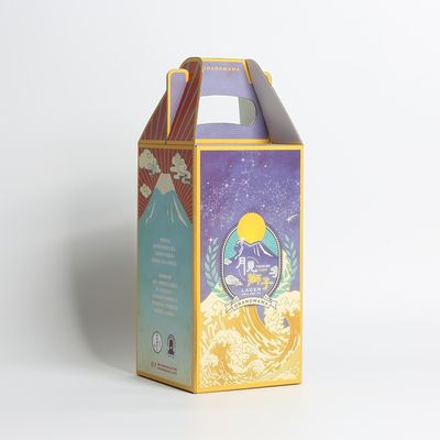 Двуугольник или индивидуальный дизайнер цифровой принтер Розовый покрытый бумажный ящик для подарков