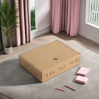 Коробка из картона из слоновой кости для подарков Переработанные коробки Kraft для отправки